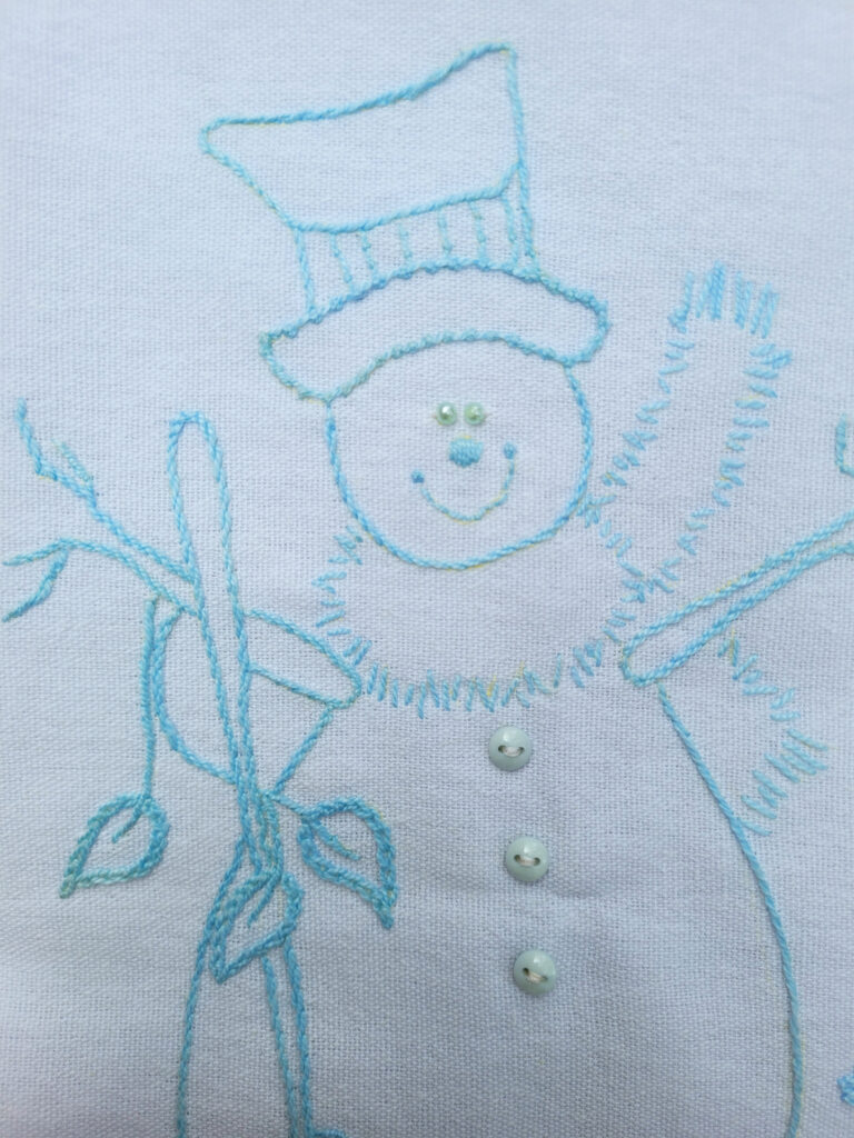 Snowman Bluework no 1 (2)