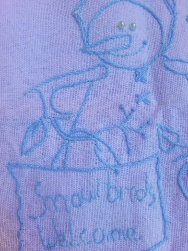 Snowman Bluework no 2 (2)