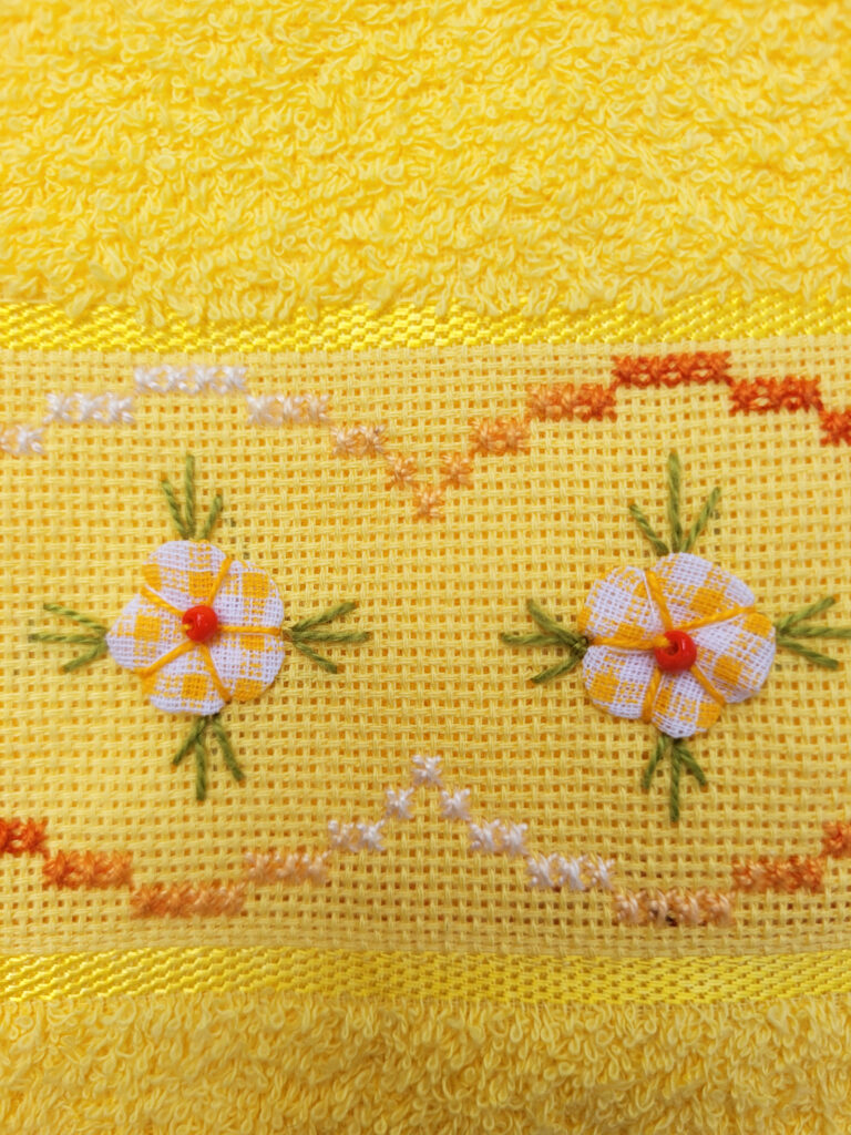 Toalha Rosto Ponto-Cruz (2)